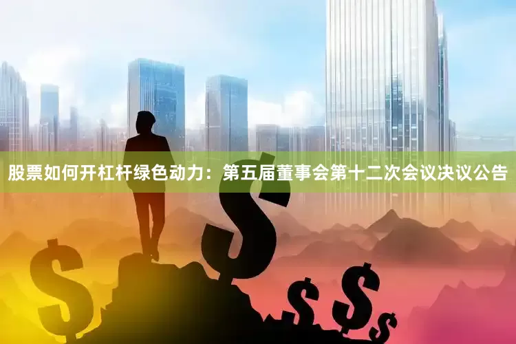 股票如何开杠杆绿色动力：第五届董事会第十二次会议决议公告