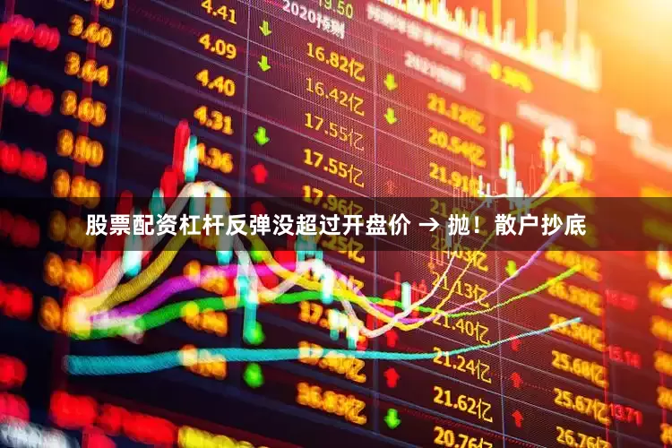 股票配资杠杆反弹没超过开盘价 → 抛！散户抄底